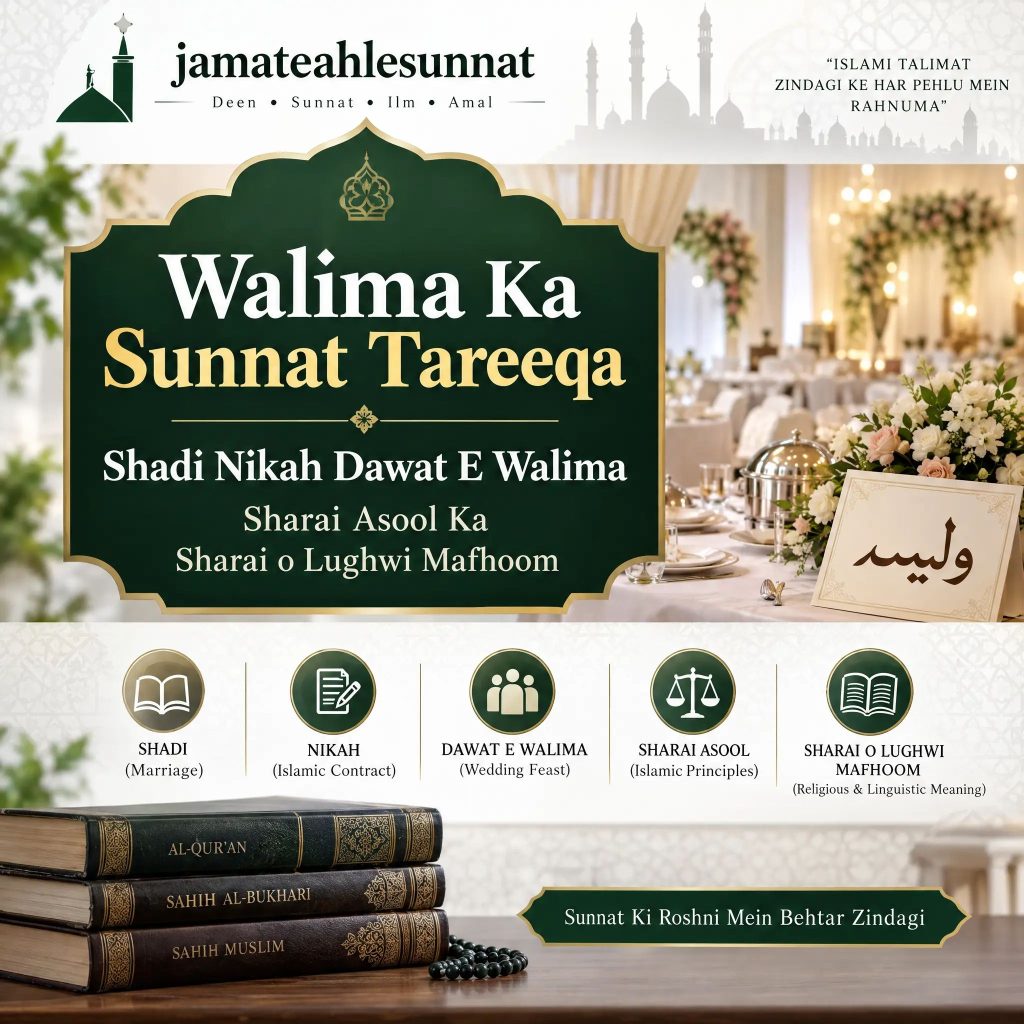 Walima ka Sunnat Tareeqa Ahle Sunnat Wal Jamat