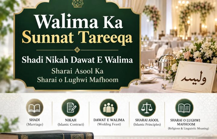 Walima ka Sunnat Tareeqa Ahle Sunnat Wal Jamat